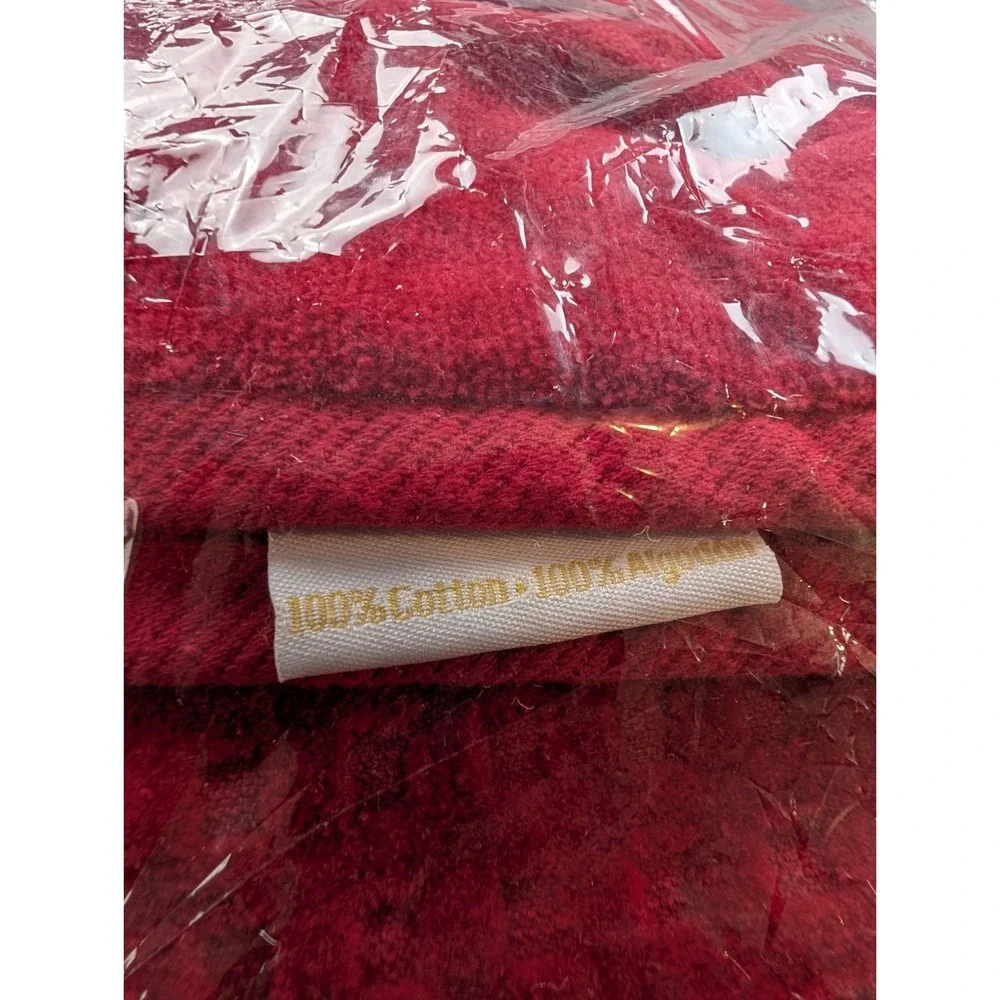 Serene Spa by Kassafina 6 Pc Towel Set Red 100% Cotton New Bath Hand Washcloth